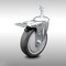 Service Caster 5 Inch SS Thermoplastic Rubber 3/8 Inch Threaded Stem Caster Total Lock Brake SCC-SSTSTTL20S514-TPRB-381615 - alternate 1